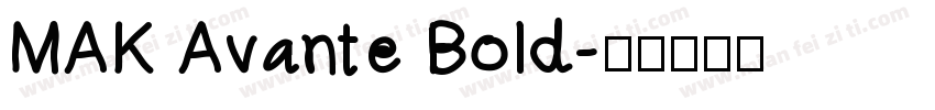 MAK Avante Bold字体转换